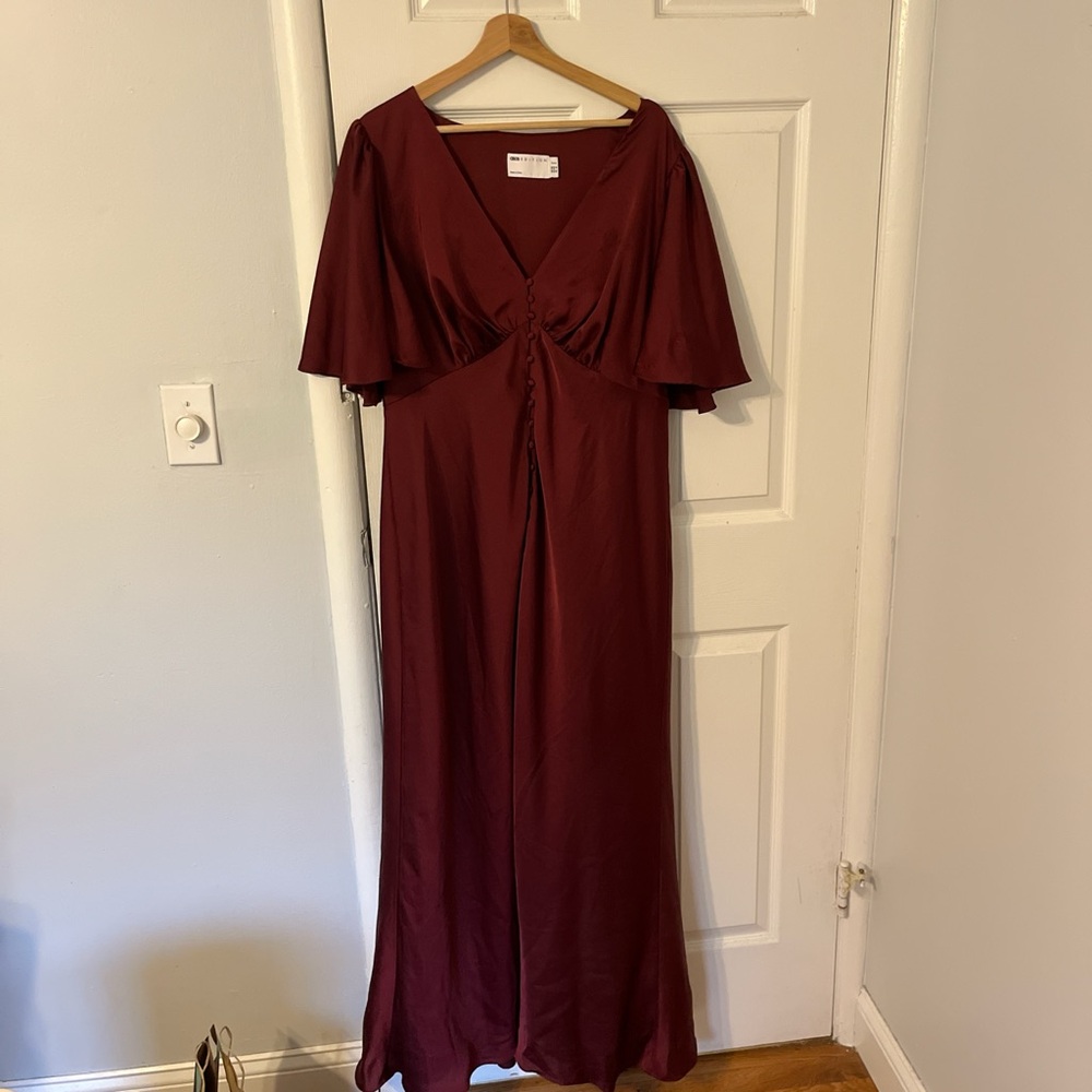 ASOS Burgundy Maxi Gown